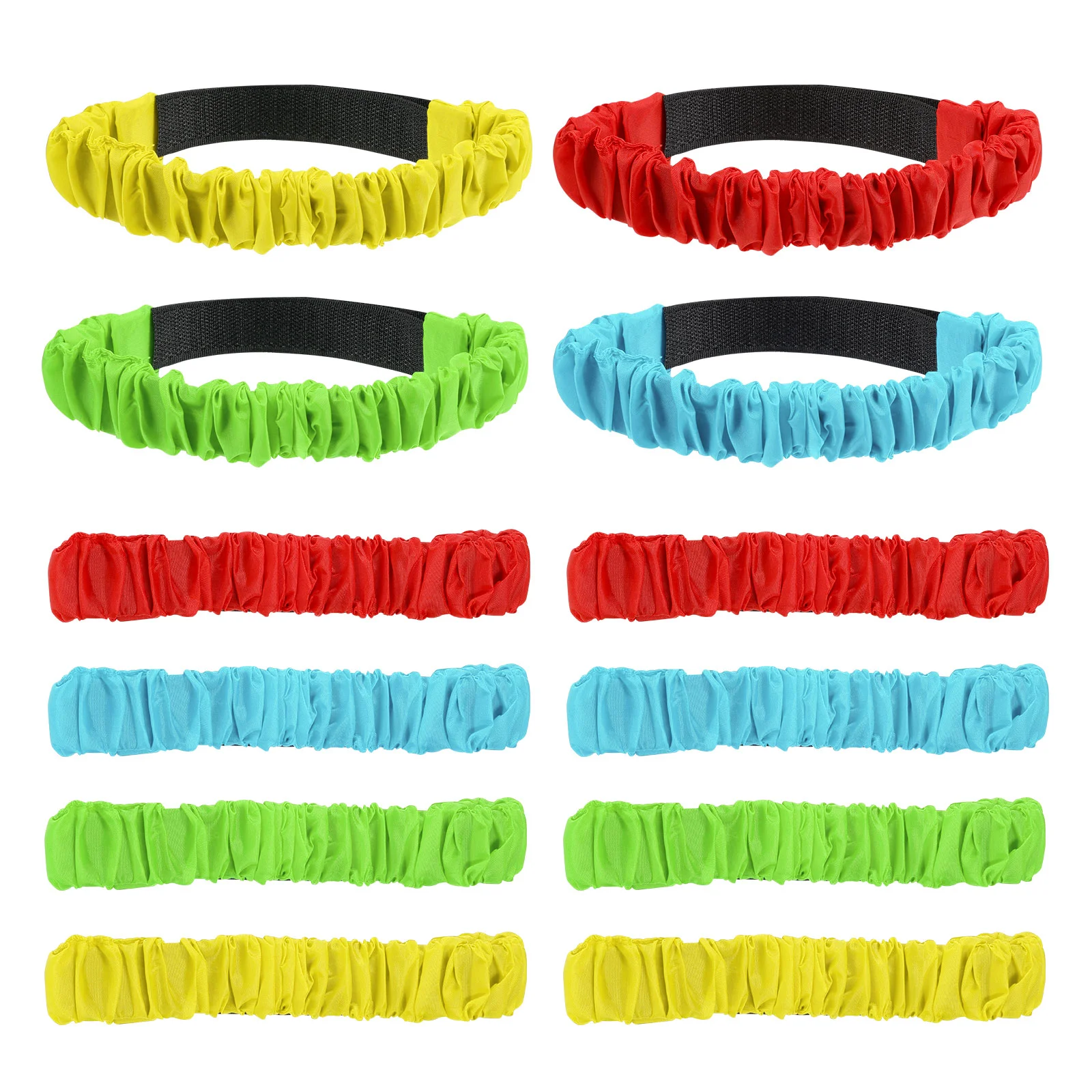 

12pcs 3 Legged Race Bands, Elastic Three Legged Race Bands Relay Race Games for Kids Adults Birthday Carnival Party Outdoor