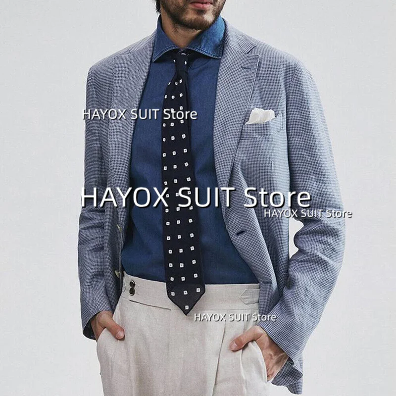 Men's Suit Single Breasted Point Lapel Jacket Fashion Casual Wedding Groom Party Ball Blazer