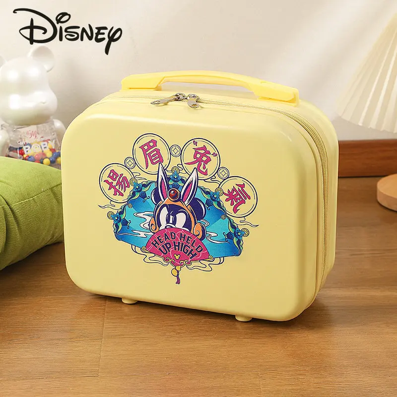 Disney Mickey New Travel Case Fashion High Quality Solid Color Handheld Makeup Bag Cartoon Short Distance Travel Storage Box