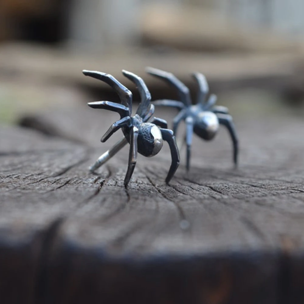 

Vintage Spider Stud Earrings Personality Hip Hop Insect Earring for Women Party Festival Ear Jewelry