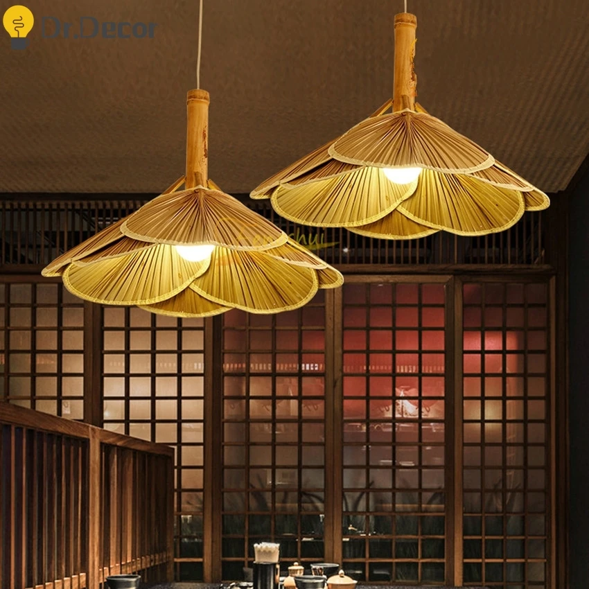 

Chinese Style Wood Pendant Lights Lighting Nordic Creative LED Pendant Lamp for Restaurant Hotel Bedroom Hotel Loft Hanging Lamp
