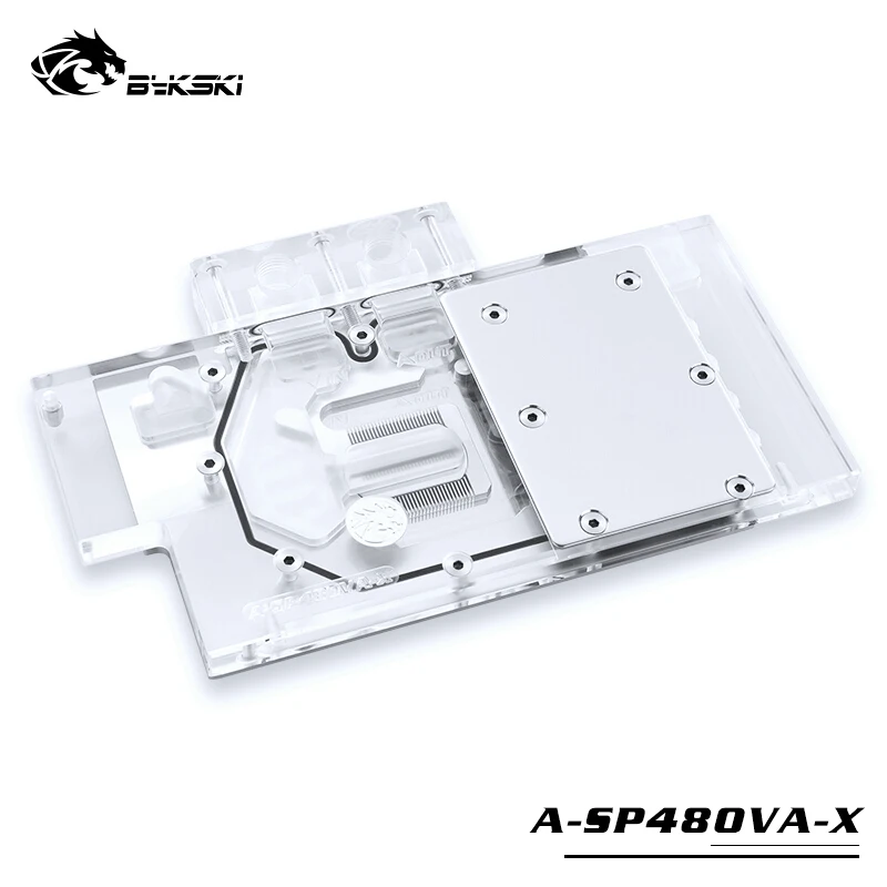 Медный водяной блок BYKSKI для Sapphire RX570 /RX580 Pulse 8GD5 (11265-05-20G) /радиатор с полным покрытием графики/видеокарты RGB