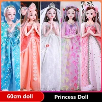 new 60cm bjd doll gift 13 girls diy toy set 18 joints movable 4d eyes large plastic vinyl doll best birthday gift for kids