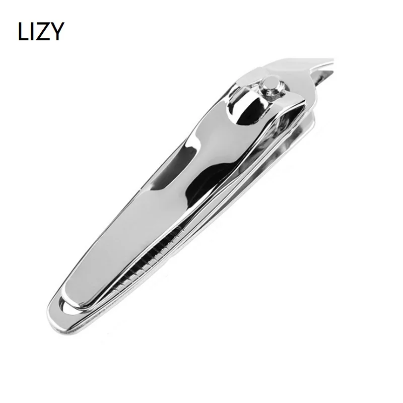 

LIZY Carbon Steel Nail Clipper Cutter Professional Slant Tip Tweezer Toe Nail Scissors Callus Cuticle Knife Nail Art Tools