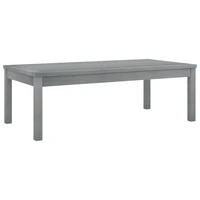 patio outdoor coffee table deck outside porch furniture balcony home decor 39 4x19 7x13 gray solid acacia wood