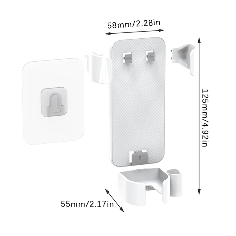 Держатель для выпрямителя волос настенный органайзер-Расческа сушки в ванную