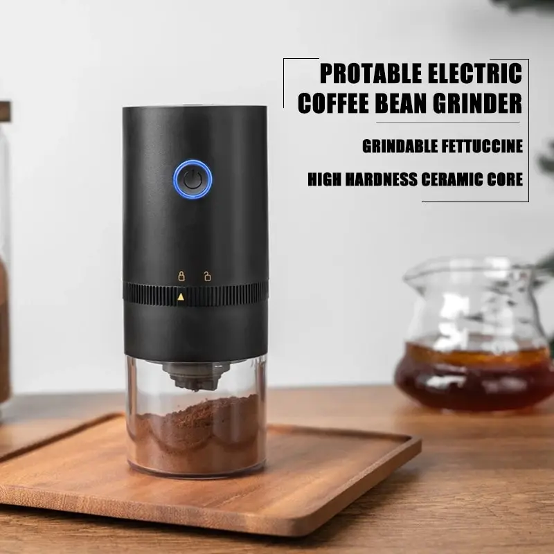 Portable Electric Coffee Grinder Nuts Grains Pepper Coffee B