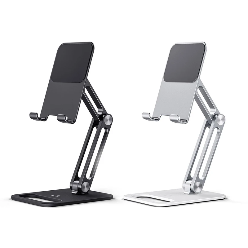 

Foldable Non Slip Desktop Phone Holder Dock Compatible with 5-14'' Phone Tablets