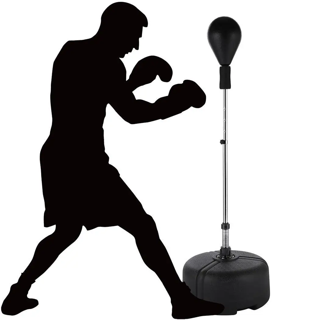 Груша для бокса, металлическая пластина, присоска, регулируемая высота,  пружинный стоячий боксерский скоростной мяч, оборудование для бокса |  AliExpress