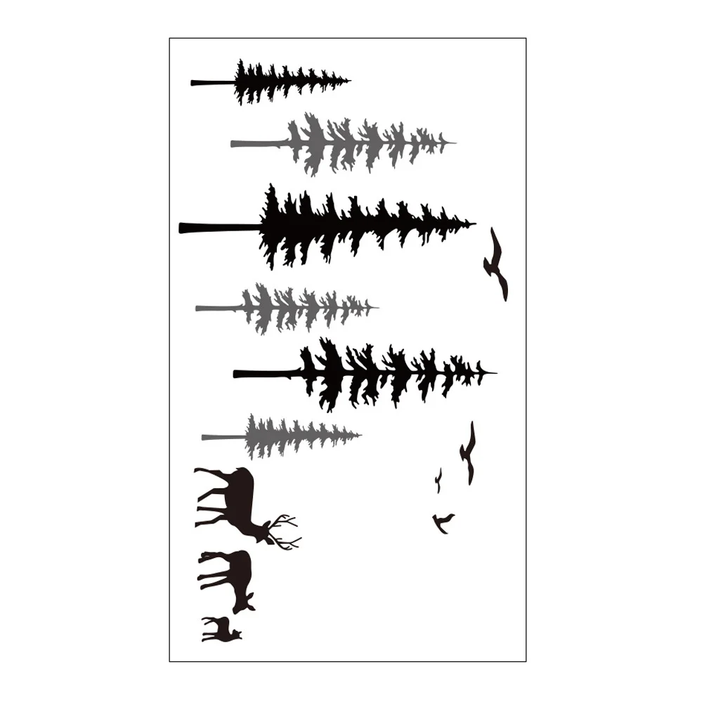 

Wall Animal Decal Decals Decor Sticker Woodland Nursery Stickers Tree Kids Wild Animals Pine Reindeer Zoo Decorationwallpaper