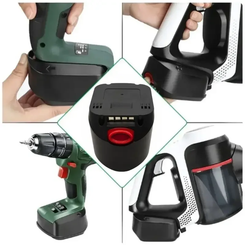 Фото Литий-ионная аккумуляторная батарея 12800 мАч 18 в для Bosch Tools PSB PSR PST 18 Li-2 2607335039 2607335040 2607336208 (только для Type C) №2