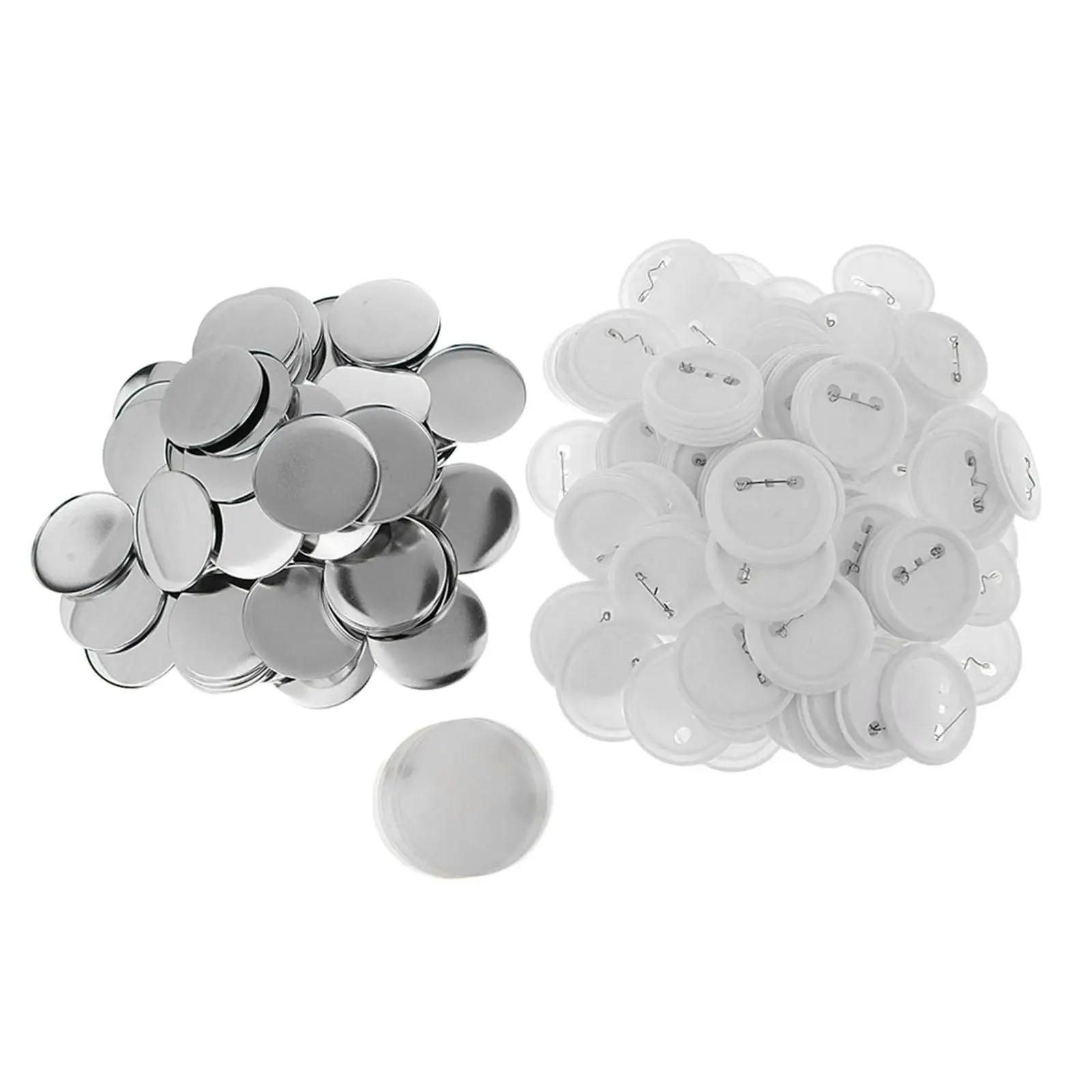 Blank Button Making Supplies Round Badges Buttons Parts for Button Maker Machine Presents Souvenirs with Metal Cover, Base, Film images - 6