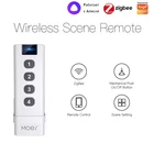 Переключатель ZigBee Smart Scene, 4-кнопочный портативный хаб с дистанционным управлением, работает с Alexa Google Alice