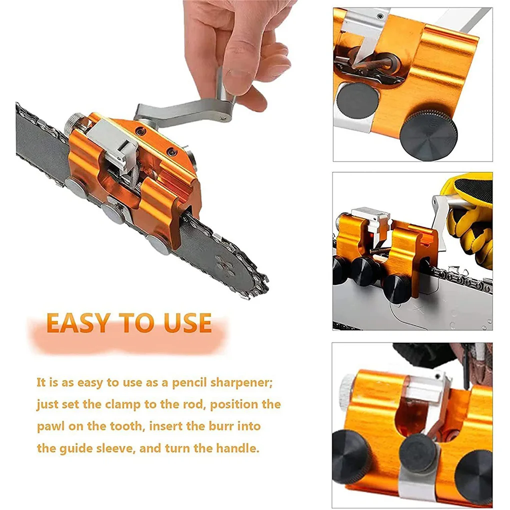 

Chainsaws Sharpener Jigs Aluminum Alloy Professional Home Office Business Industrial Electric Sharpening Hand Type 2