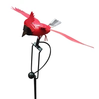 red garden stake red bird pinwheel flying garden pinwheels decorative windmill for garden yard lawn backyard