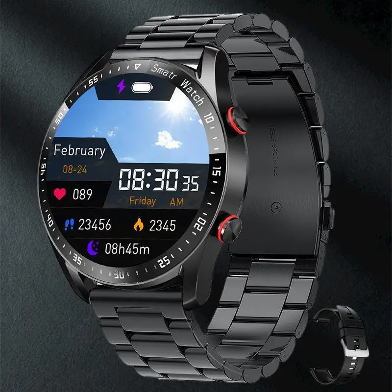

Умные часы ECG + PPG часы деловой браслет из нержавеющей стали часы Bluetooth часы с вызовом водонепроницаемые умные часы