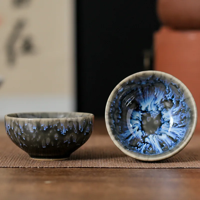 

Синяя керамическая чашка Jianzhan Teahouse Cha Teaware
