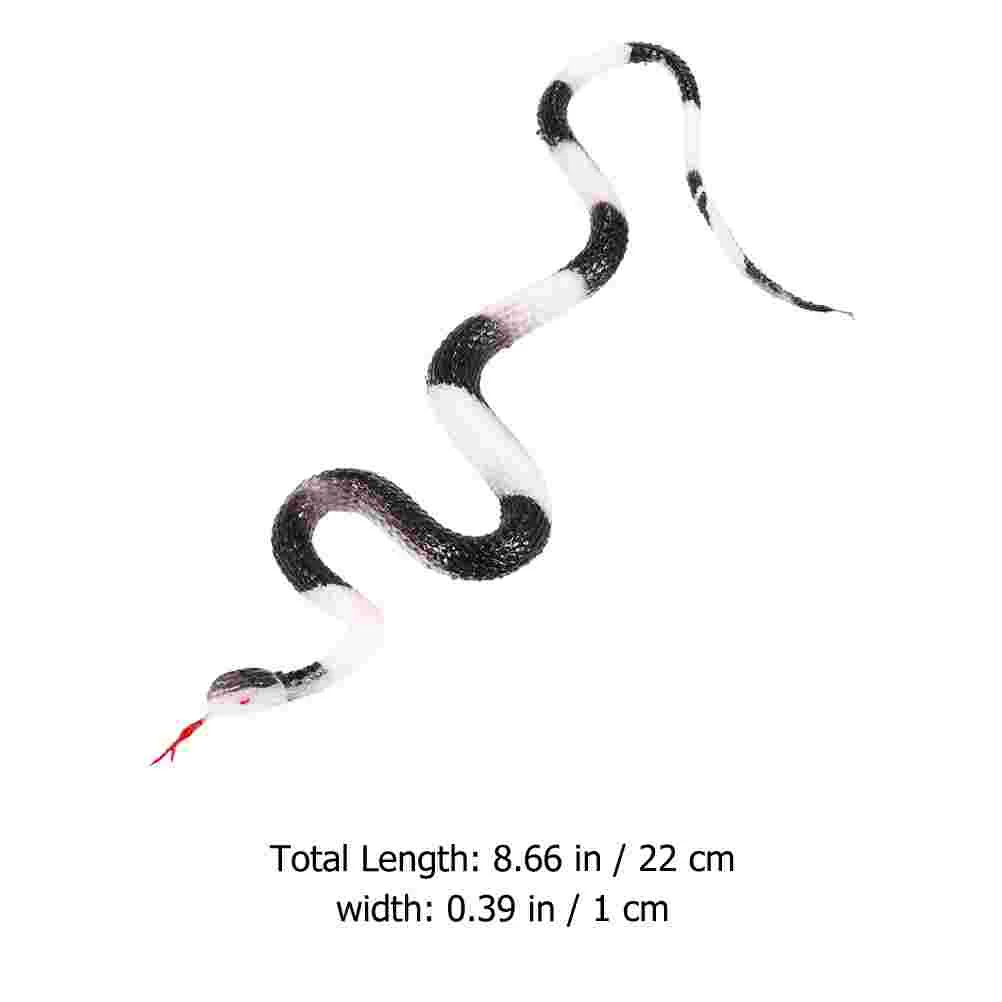 

3pcs Realistic Rubber Fake Snake Toys Prank Toys Performance Props Party Favors
