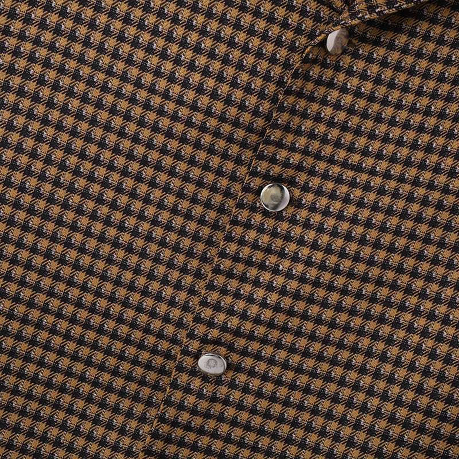 Мужская осенняя укороченная куртка с узором гусиные лапки пальто на пуговицах