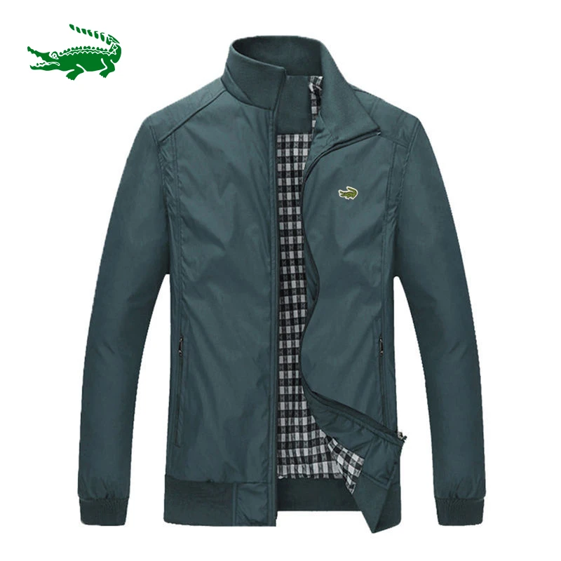

High quality men's business casual jacket jacket sports stand collar zipper outdoor jacket coat windbreaker