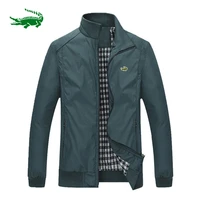 high quality mens business casual jacket jacket sports stand collar zipper outdoor jacket coat windbreaker