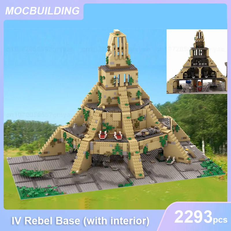 IV Rebel Base (с интерфейсом) Модель MOC Строительные блоки DIY Сборка кирпичей Обучающая
