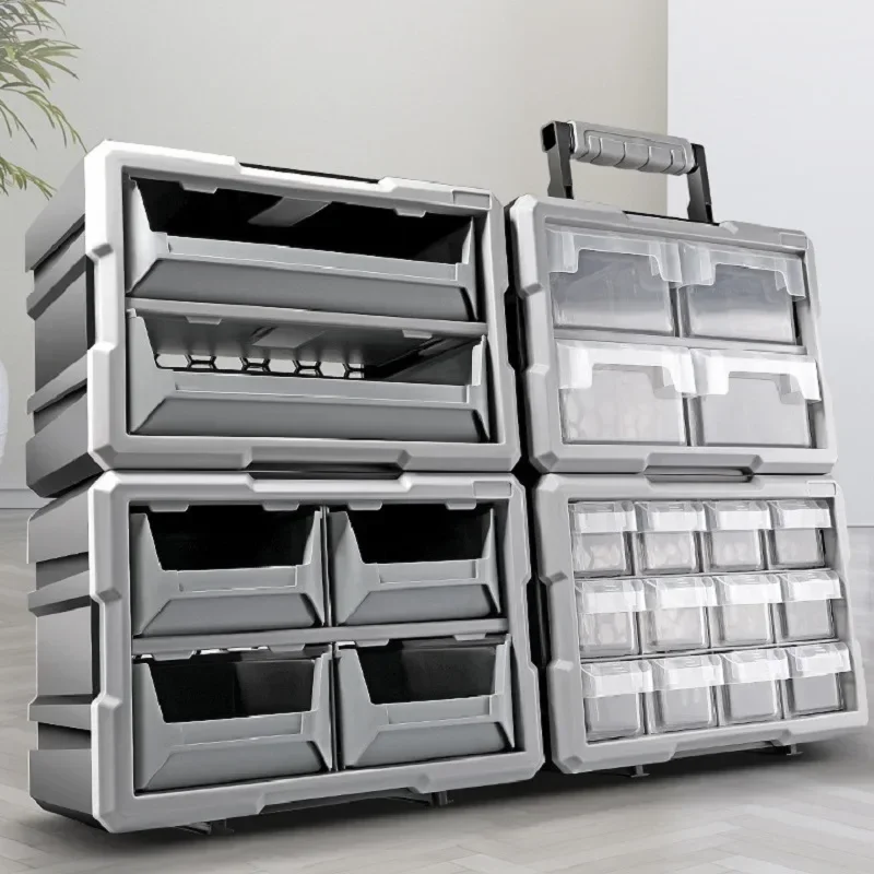 

Drawer Tool Screws Mechanics Organizer Parts Box Multi-grid Professional Organizing for Accessories Suitcase Plastic Toolbox