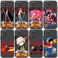 japanese anime one piece phone case for samsung galaxy a32 4g 5g a51 4g 5g a71 a72 4g 5g liquid silicon silicone cover back