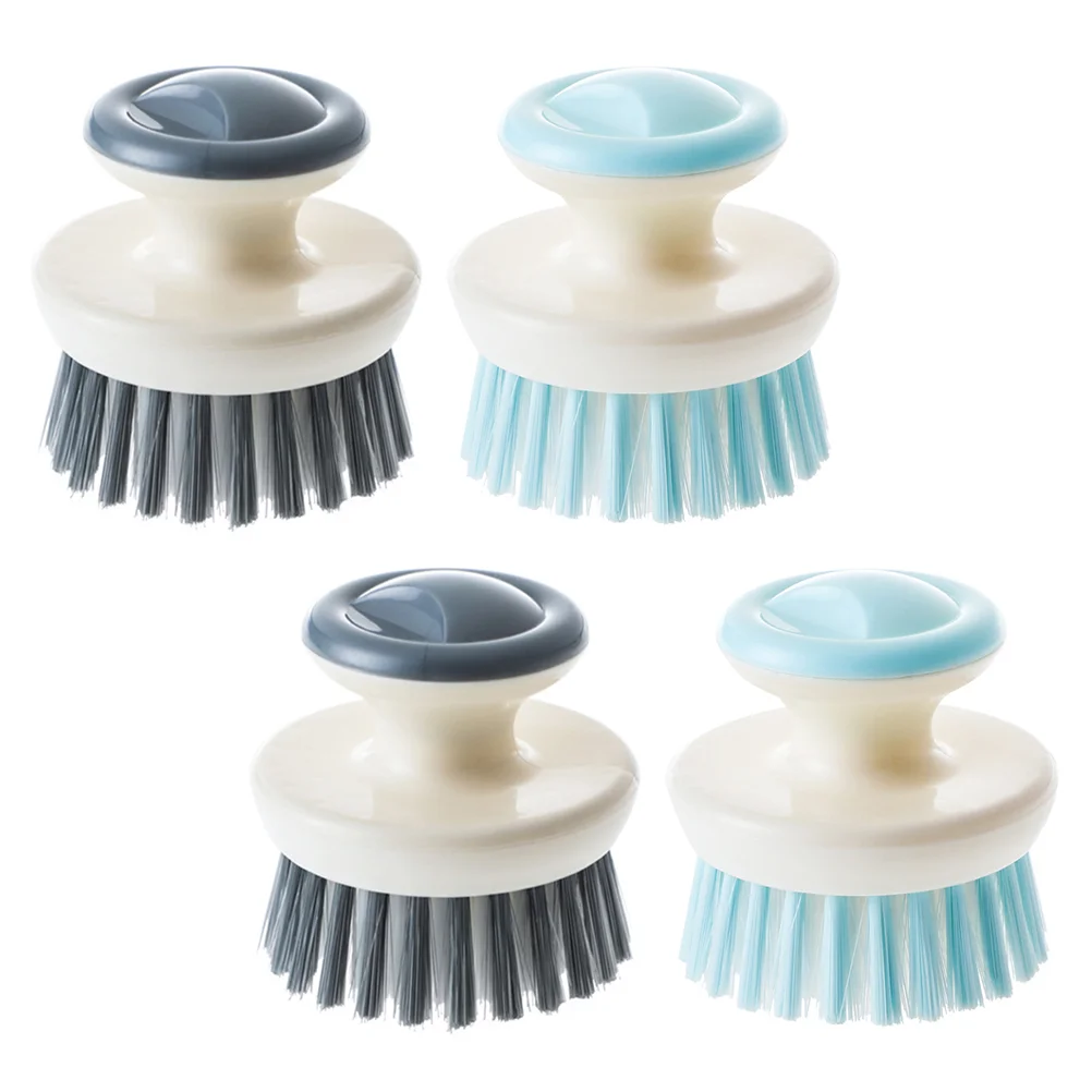 

4pcs Cookware Brush Dishwashing Scrub Brush Kitchen Brushes Dispenser Kitchen Dish Scrubber Pot Cleaner Brush
