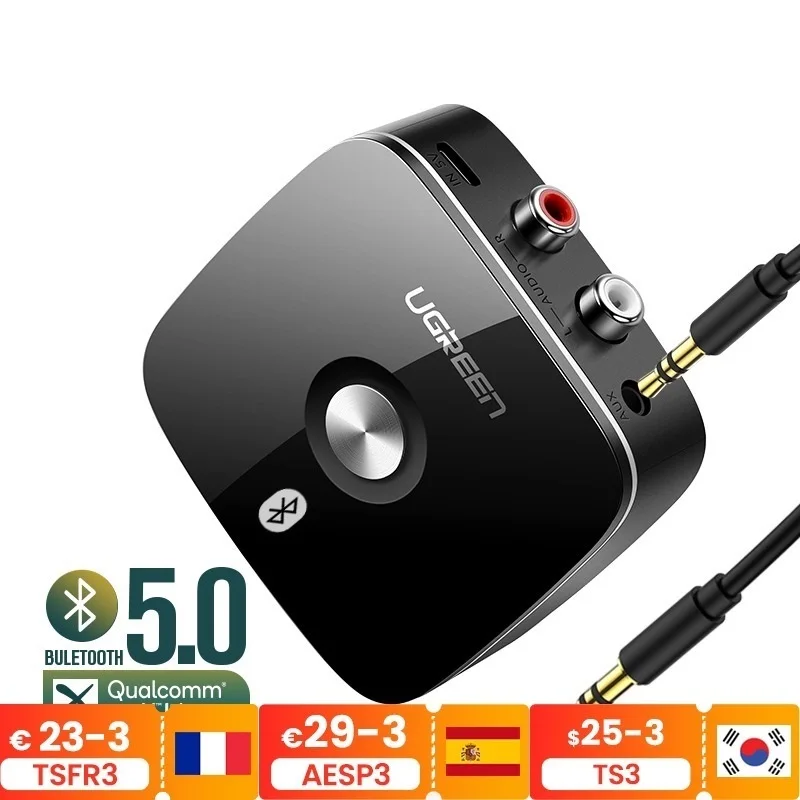 

NEW Bluetooth RCA Receiver 5.0 aptX LL 3.5mm Jack Aux Wireless Adapter Music for TV Car RCA Bluetooth 5.0 3.5 Audio Receiver