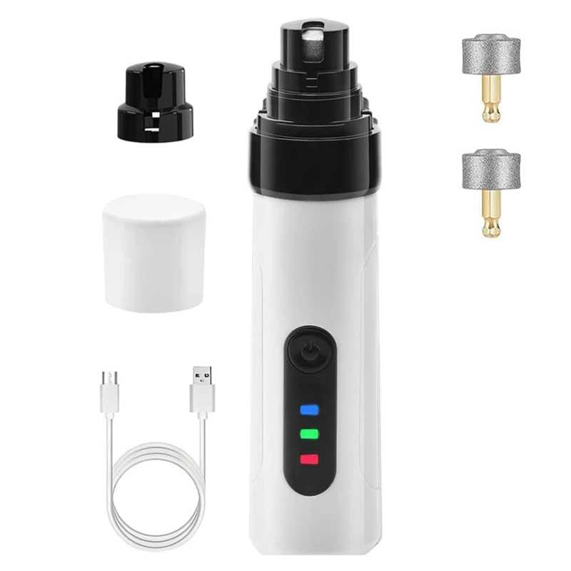 Фото Аккумуляторная USB-машинка для стрижки когтей собак и других животных, триммер для когтей, инструмент для груминга - A13G №2