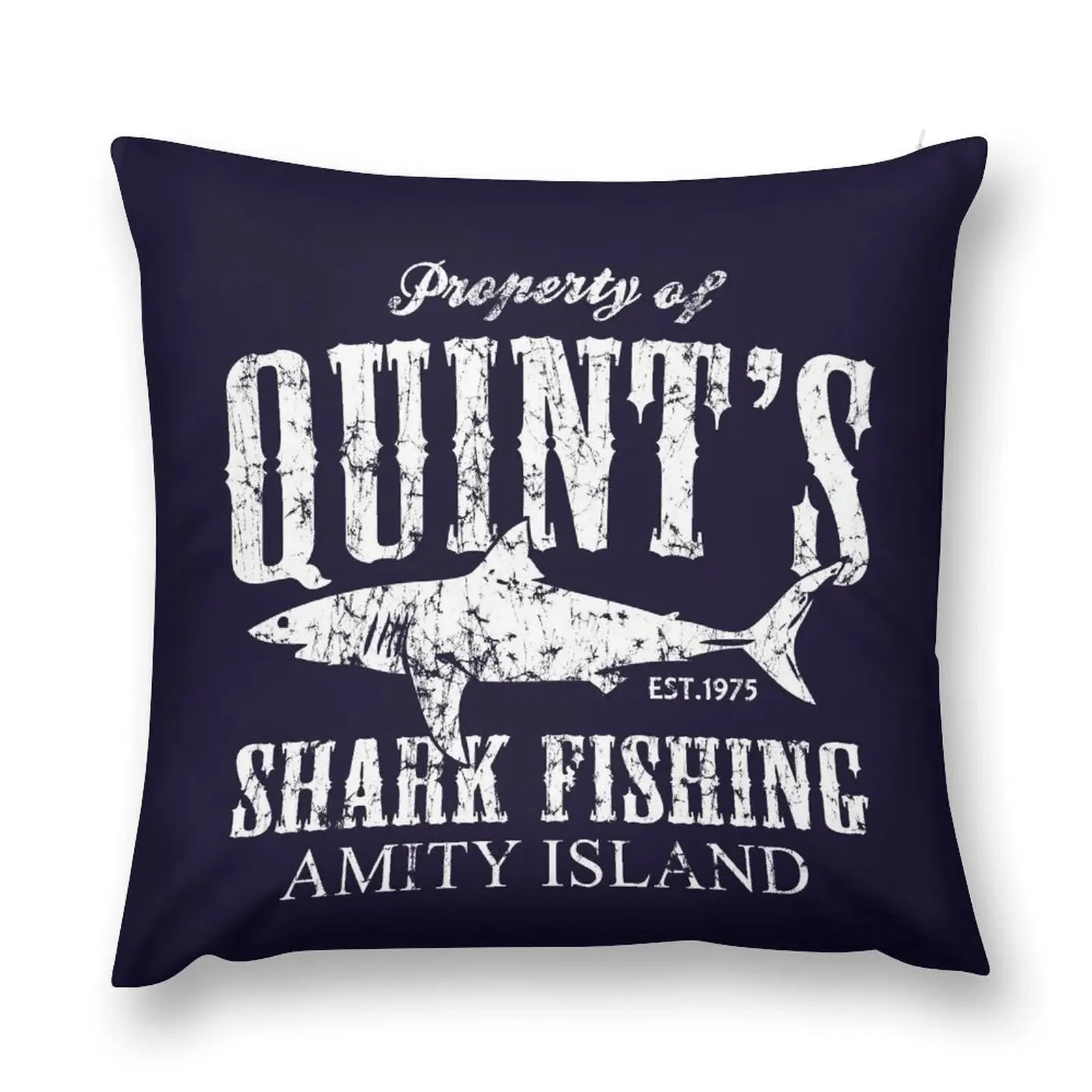 Подушка Quints Shark Fishing Amity Island мраморная наволочка подушка