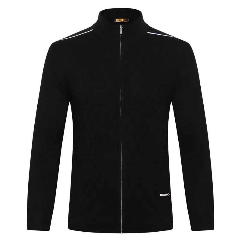 Мужской Повседневный шерстяной кардиган теплый Эластичный свитер большой