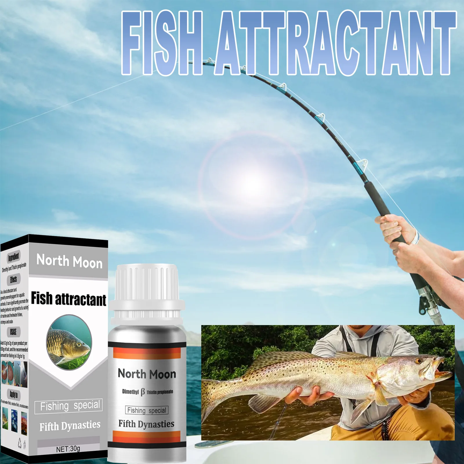 

High-Quality Organic Fish Feed: North Moon Black Hole Fishing Bait for Carp and Crapie Fishing