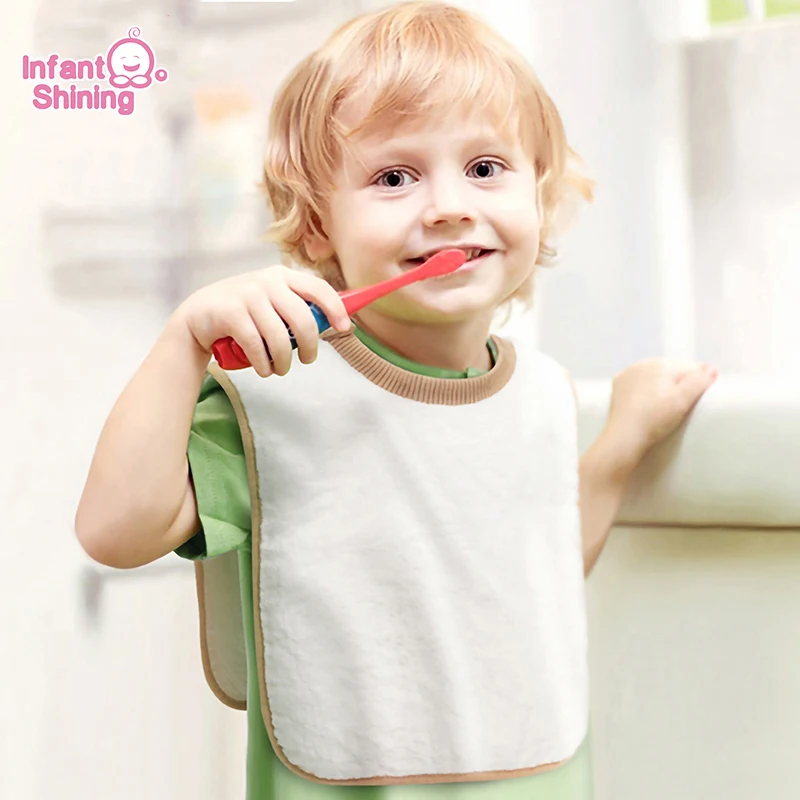 Детское блестящее полотенце для мытья детей детское лица квадратный нагрудник