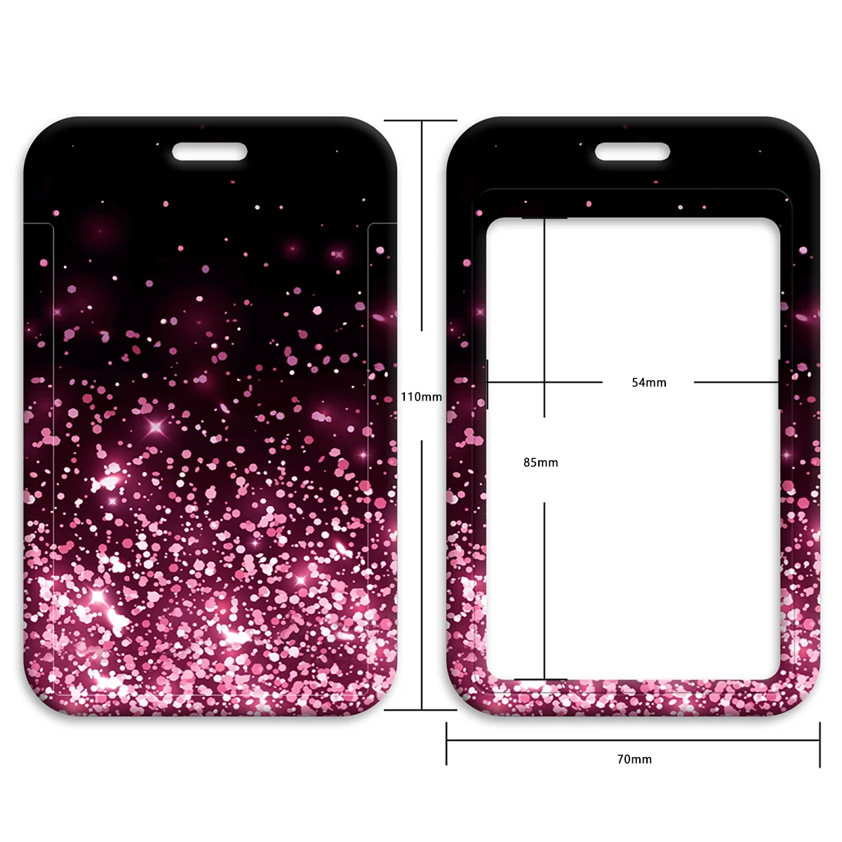 Светящийся В Темноте Брелок С Блестками Унисекс Металлический Держатель Для