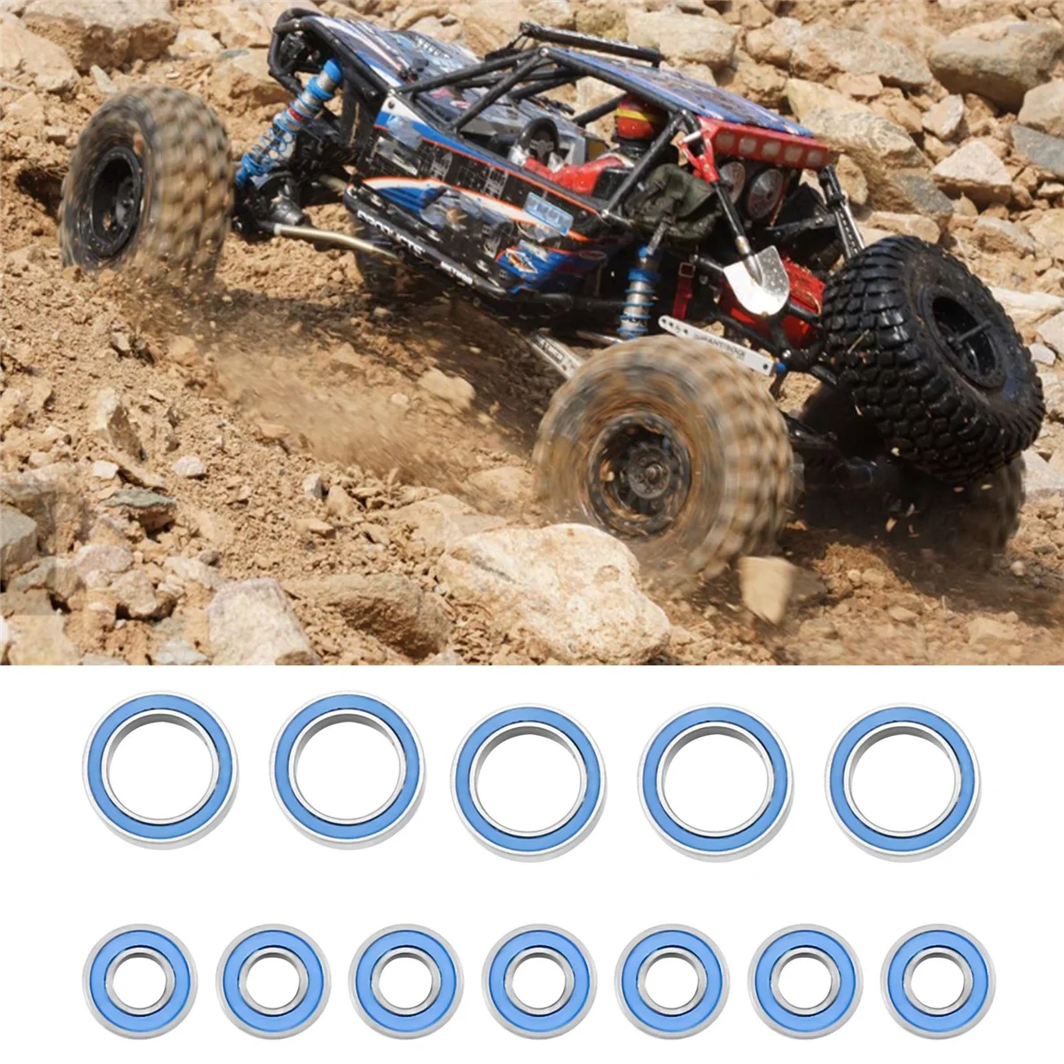 Комплект уплотненных подшипников для Traxxas Slash 4X4 VXL стайлер HQ727 Ремо 1/10 обновленные
