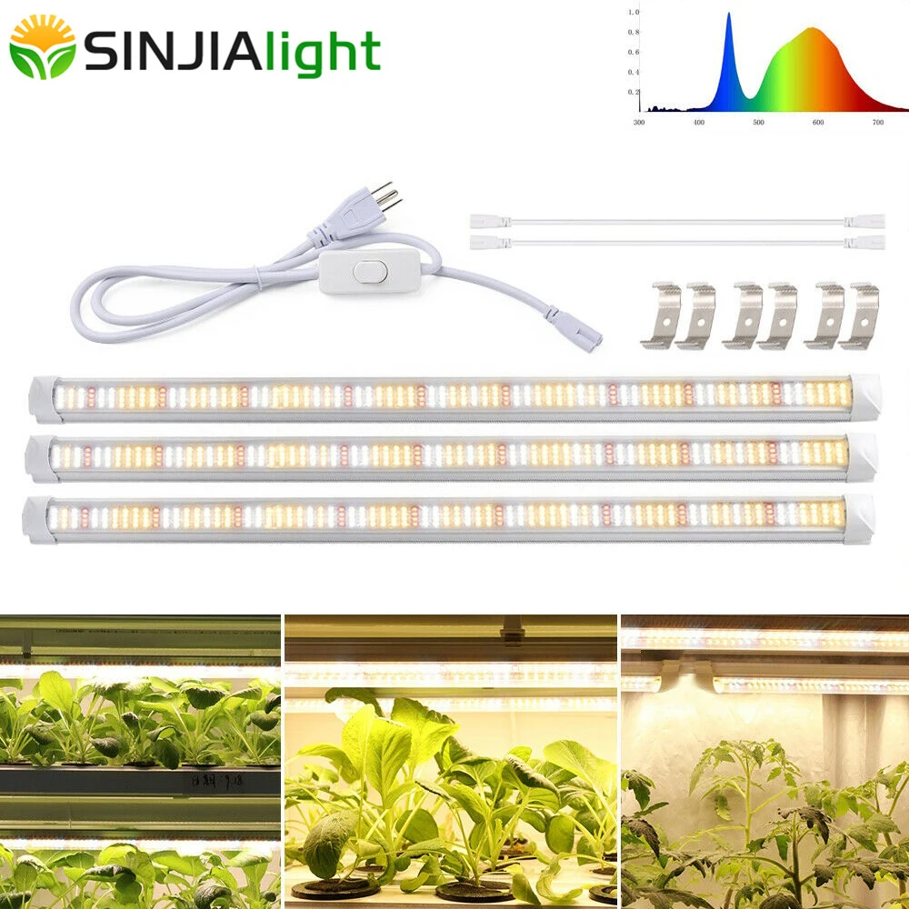 

SINJIAlight 60 см тёплая T8 трубка светодиодная лампа для растений 30Вт