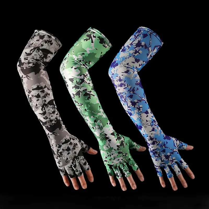 

Unisex UV Protection Arm Sleeves Ice Silk Arm Cover Men Women Cool Sleeves Assorted Arm Covers