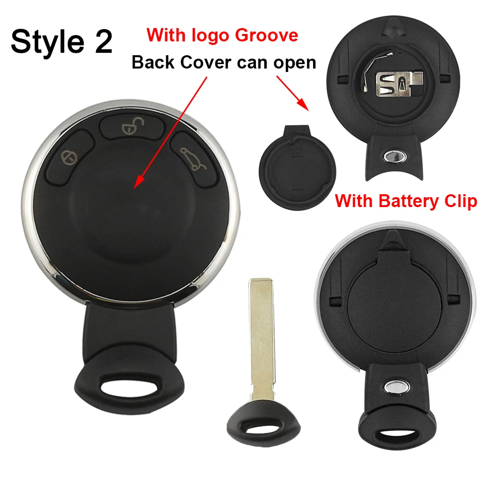 

YIQIXIN Автомобильный ключ без ключа оболочка для BMW Mini Cooper R56 R57 R58 Cabrio R60 R61 Clubman даббмен маленький лезвие смарт-карта брелок