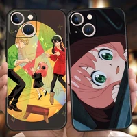 bandai spy x family anya forger anime phone case for iphone 12 13 pro max xr xs x iphone 11 7 8 plus se 2020 13 mini soft shell