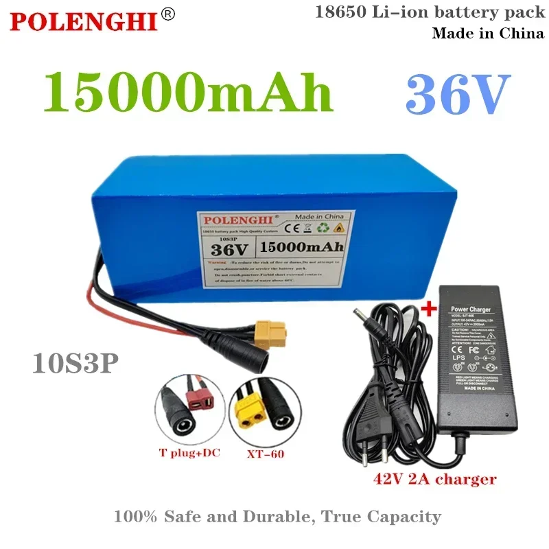 Штекер POLENGHI XT-60/T 10S3P 36 В 15000 мАч 18650