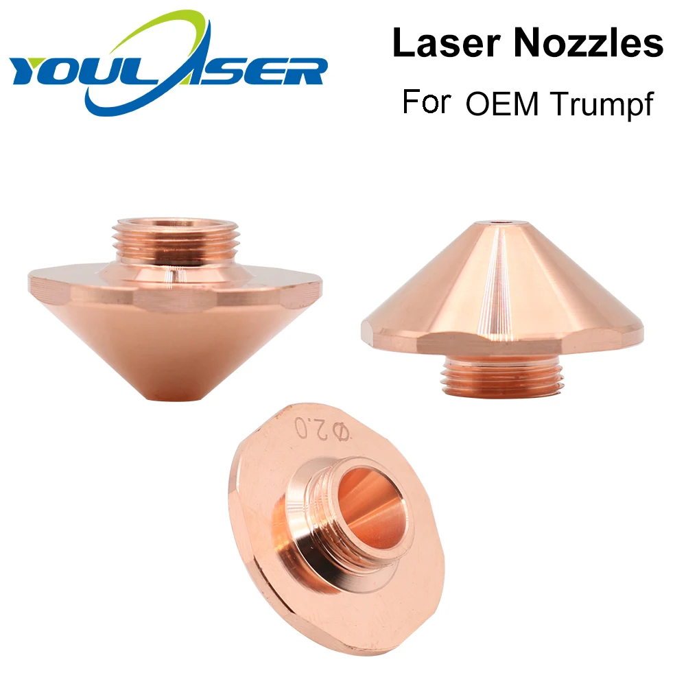 

Laser Cutting Nozzles Caliber 0.8mm-1.7mm Single Layer Dia.24 for Trumpf Fiber Laser Cutting Head