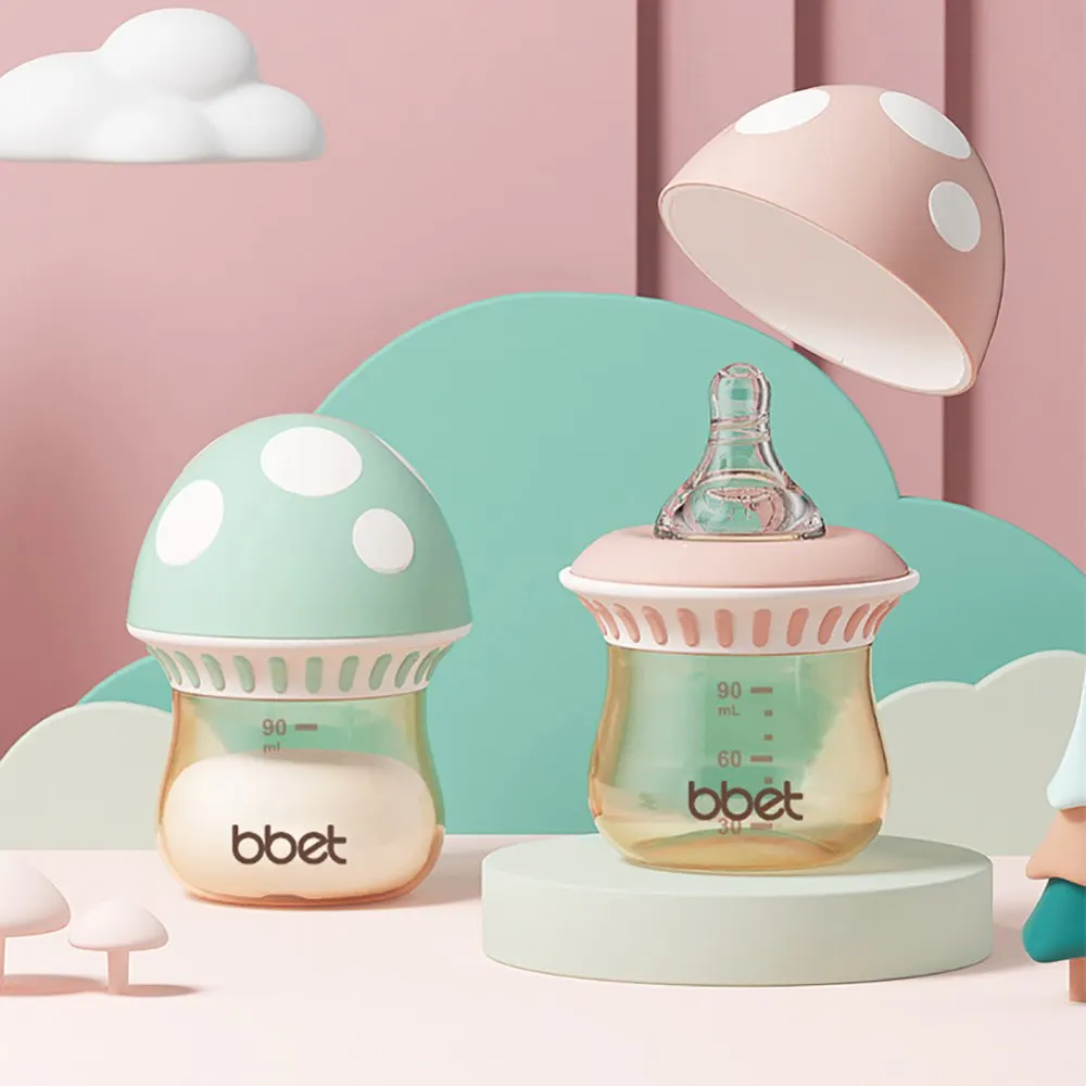 

PPSU Baby Milk Bottles Feeding Drinking Cup With Lids Drop-proof Infant Newborn Baby Training Cup Silicone Nipple Milk Bottle