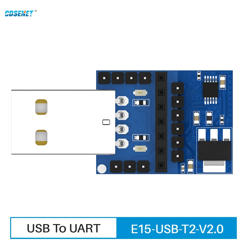 5pcs/lot USB UART CP2102 E15-USB-T2 CDSENET UART USB to TTL 3.3V 5V Wireless Test Board Adapter For RF Serial Module
