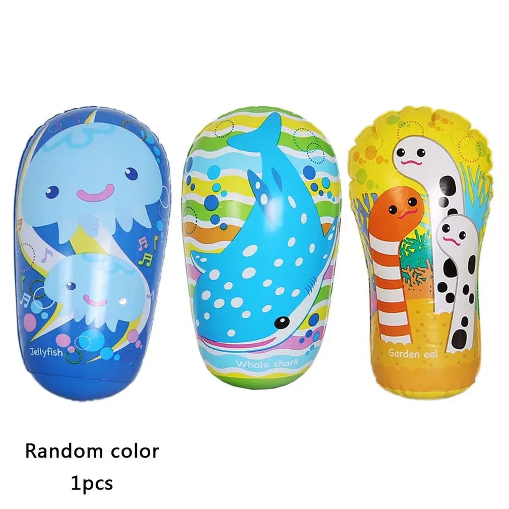 

Cartoon Design Children Adult Lifelike Unique Funny Tumbler Toy Inflatable Boxing Toy Kick Fight Bag Punching Bag