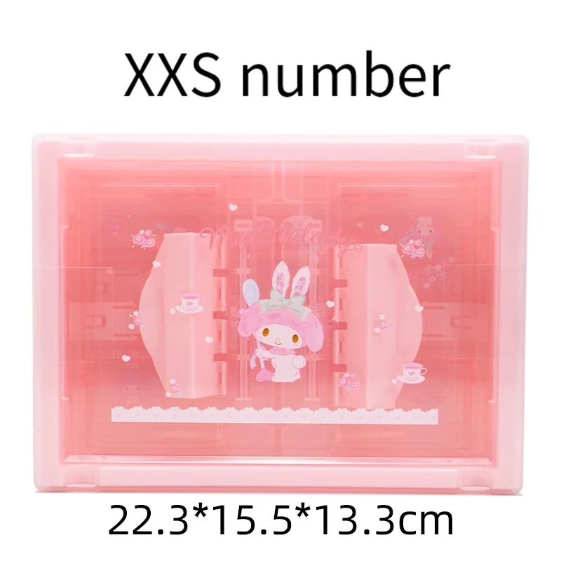 Ящик для хранения Miniso Sanrios Kuromi My Melody Cinnamoroll ящик боковой двери простой