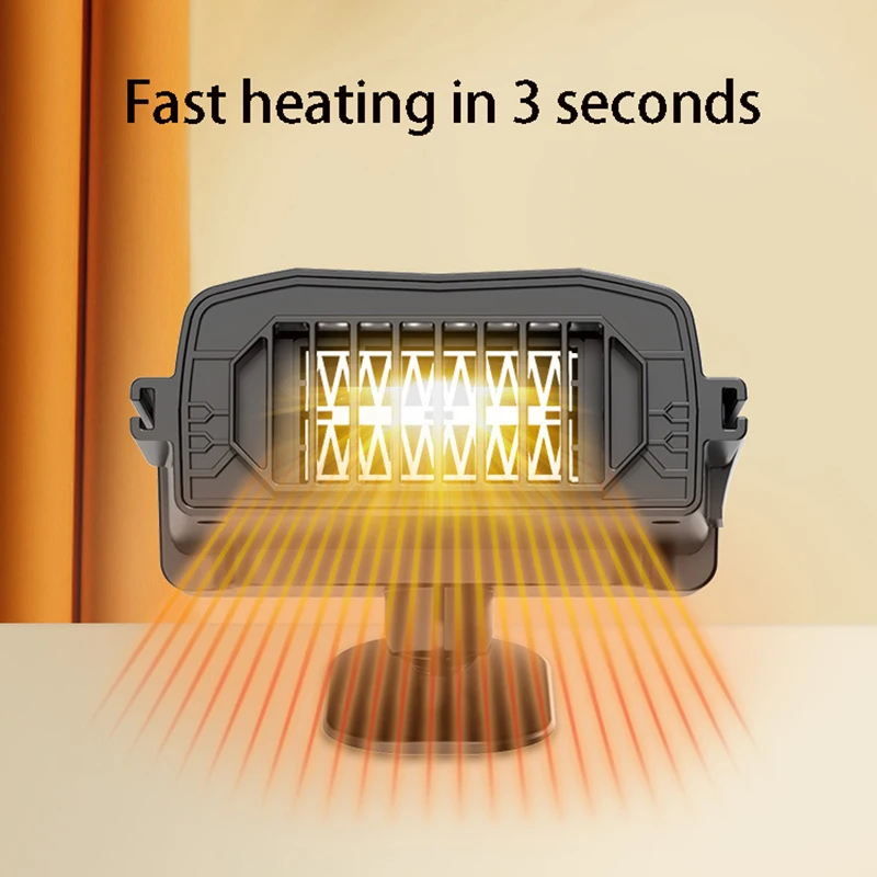 

Электрический Автомобильный Подогреватель 12 В охлаждающий и нагревательный вентилятор подогреватель приборной панели 150 Вт 360-градусный Р...