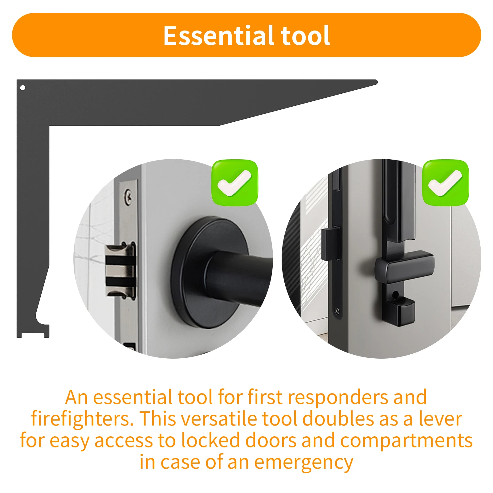 3 шт. многоразовые пластиковые инструменты для пожарных с эргономичной ручкой