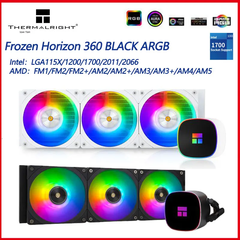 

Thermalright Frozen Horizon 360 ARGB Frozen Integrated Water Cooling Radiator CPU Radiator For LGA115X 1200 1700 2011 AM4 AM5